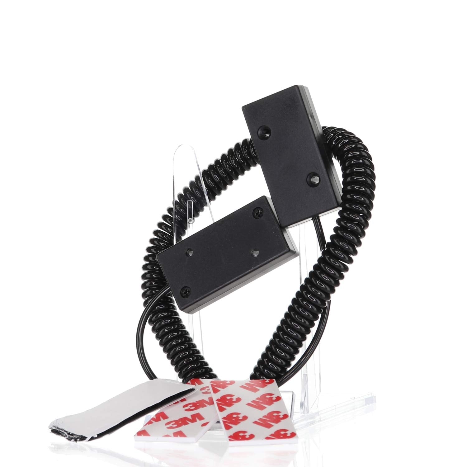 Universal Coiled Security Cable Bulk Pricing Available   Remote Control Tether Security Cable Leash With Hook And Loop Fastener